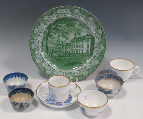 Lot 3 - Six 18th and 19th century porcelain cups and...