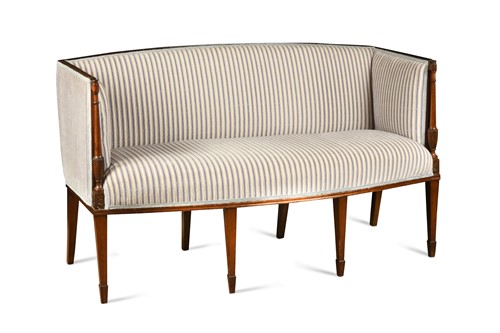 Lot 331 - A Hepplewhite style mahogany settee, late 19th century