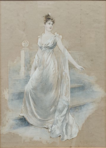Lot 257 - Four Parisian fashion magazine prints; a print...