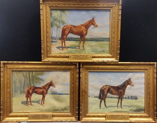 Lot 281 - Cecil Brown (British 20th century) Three horse...