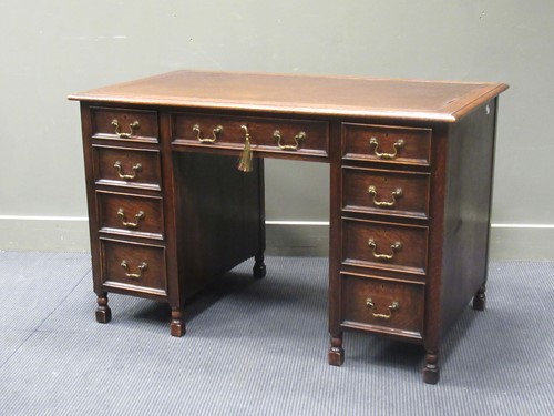 Lot 433 - A Shapland & Petter of Barnstaple oak twin...