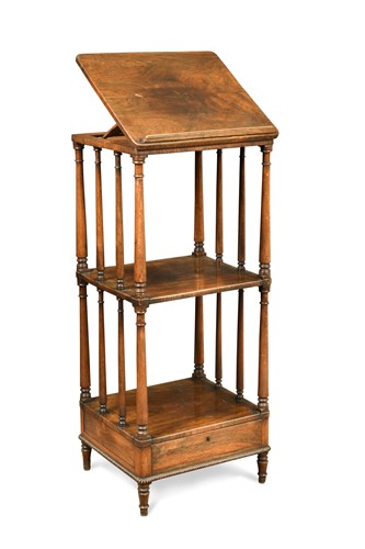 Lot 406 - A George IV rosewood three-tier whatnot