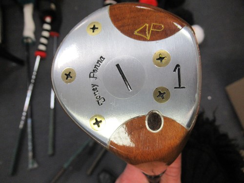Lot 135 - Group of wooden headed golf clubs in good...