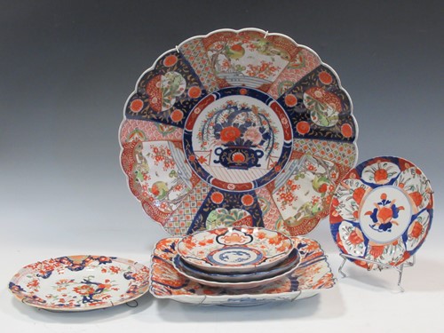 Lot 60 - A collection of various imari style wares,...