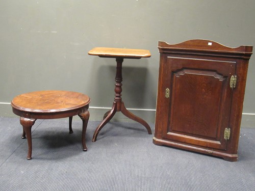 Lot 460 - A 19th century mahogany tilt-top tripod table...