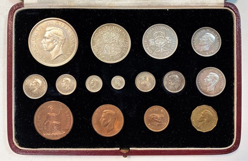 Lot 173 - George VI Specimen coin set, 1937, 15 coins -...
