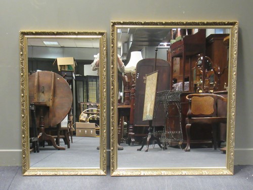 Lot 411 - Two modern gilt framed mirrors, 117 x 68.5cm...