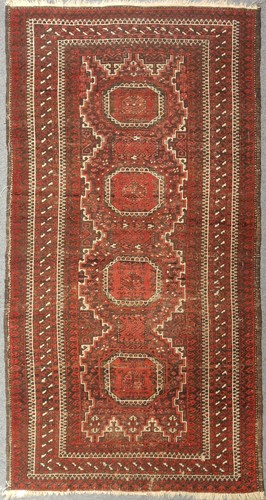 Lot 485 - A Beluchi rug, circa 1930, 191 x 98cm
