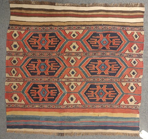 Lot 492 - A Shahsavan soumak panel, early 20th century,...