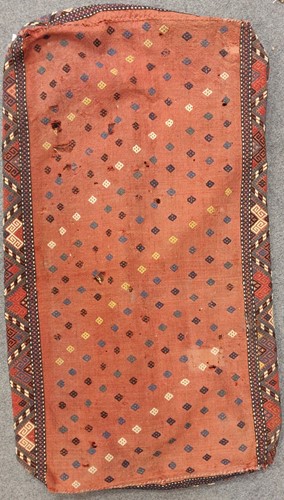 Lot 489 - A soumak cradle(AF) and a soumak panel 104 x...