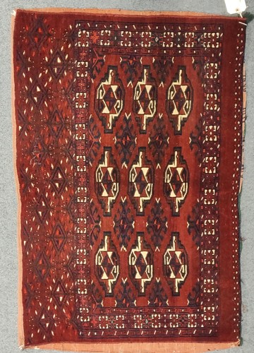 Lot 501 - Two early 20th century Tekke/Yomut chuvals,...