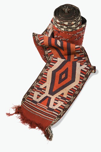 Lot 269 - A very long Yomut Turkmen tent band, circa 1900