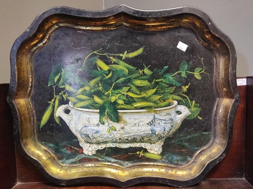Lot 583 - A mahogany dish top lazy susan with a...