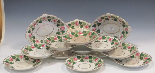 Lot 81 - A Royal Crown Derby floral decorated part...