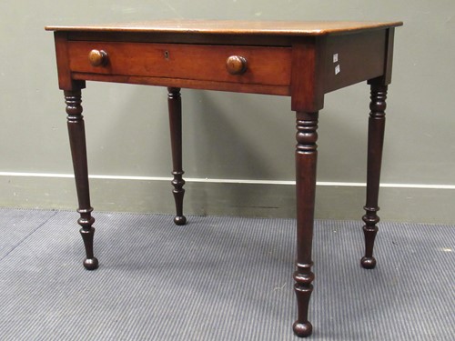 Lot 457 - An early Victorian mahogany side table, the...
