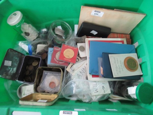 Lot 155 - A large collection of coins, including...