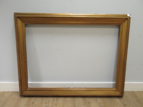 Lot 377 - A large 19th century wooden picture frame,...