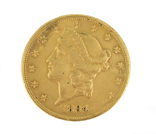 Lot 86 - USA gold $20 double eagle 1894, Coronet...