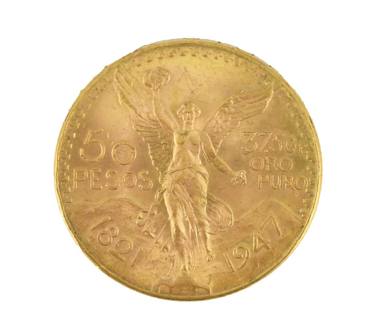 Lot 88 - Mexico 50 Pesos gold coin, 1821 - 1947,...