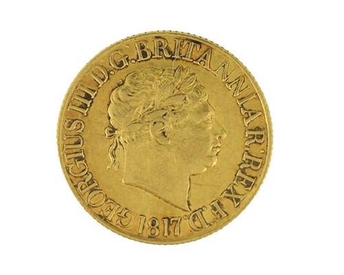 Lot 96 - George III gold sovereign 1817, 7.9g