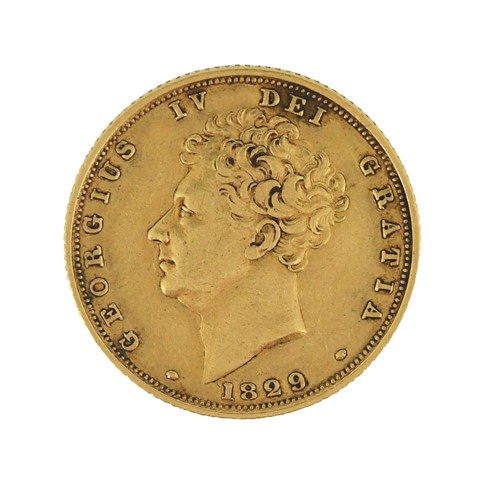 Lot 99 - George IV gold sovereign 1829, 7.9g