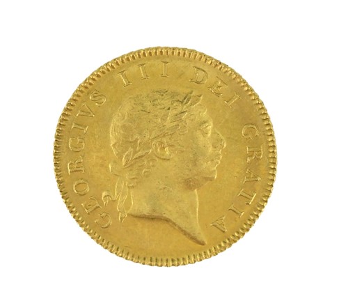 Lot 105 - George III gold half guinea 1813