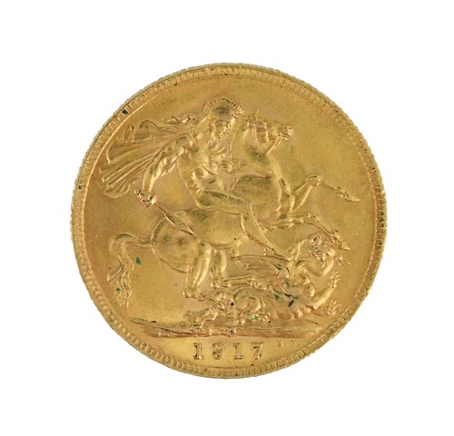 Lot 108 - George V gold sovereign 1917