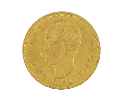 Lot 117 - Italy, Umberto I gold 20 Lira 1881, 6.4g