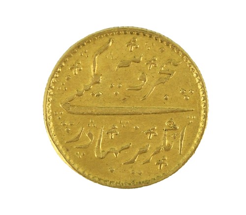 Lot 118 - East India Company gold 1/3 Mohur, no date, 3.8g