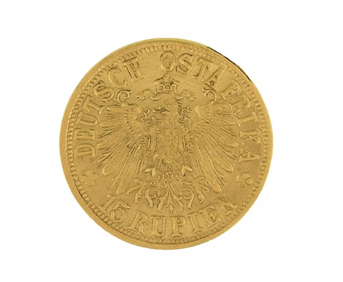 Lot 123 - German East Africa gold 15 Rupien, 1916,...