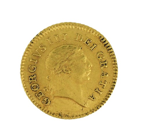 Lot 130 - George III gold one third guinea 1806, 2.9g