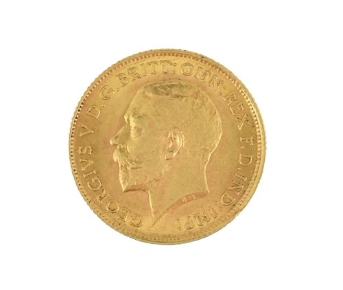 Lot 133 - George V gold half sovereign 1913, good lustre
