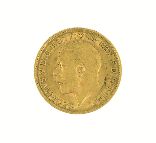 Lot 157 - George V gold half sovereign 1911