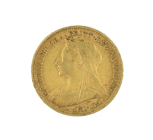 Lot 165 - Victoria gold half sovereign 1899