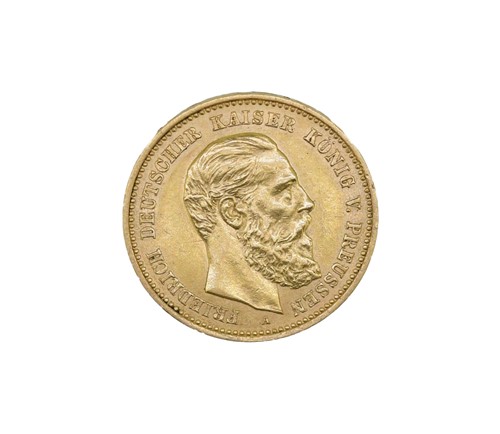 Lot 166 - German States, Friedrich III gold 10 mark 1888,...