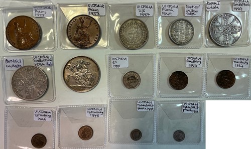 Lot 168 - Victoria, crown 1887, double florin 1887...