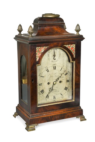Lot 221 - A George III mahogany bracket clock