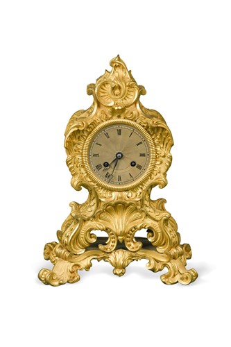 Lot 303 - An ormolu mantel clock, 19th century