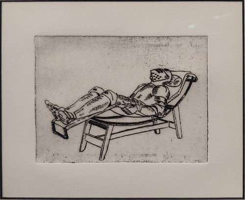 Lot 203 - Andre Semeiko, a group of three etchings, to...