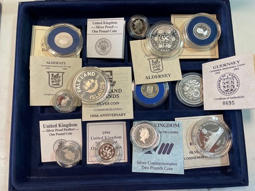 Lot 20 - UK and Channel Islands Royal Mint silver coins...