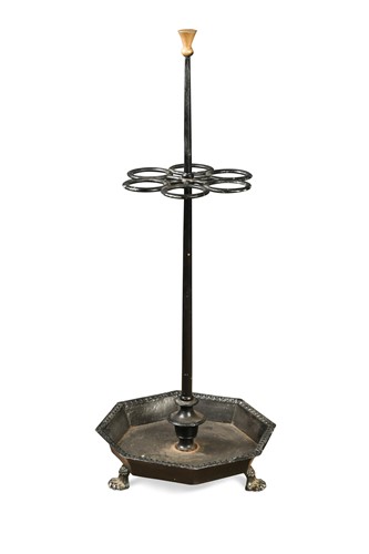 Lot 351 - A cast iron stick stand, late 19th century