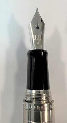 Lot 440 - Alfred Dunhill  - A steel cased fountain pen