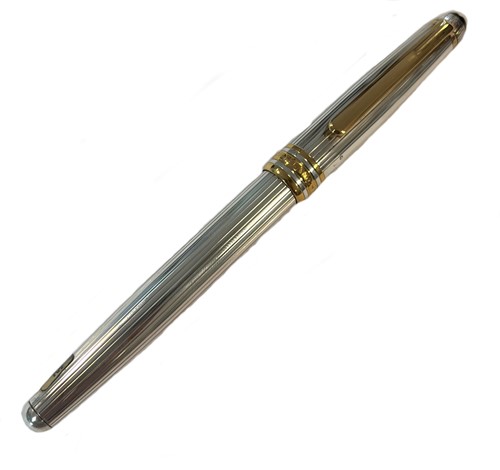 Lot 439 - Montblanc  - A Meisterstück silver cased fountain pen