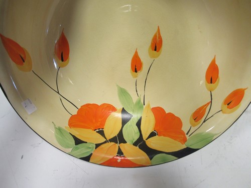 Lot 27 - Myott Art Deco stylised floral wash jug and bowl