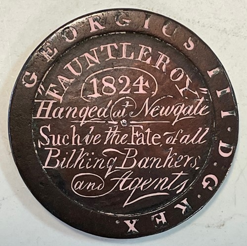 Lot 178 - Execution souvenir. Cartwheel penny 1797...
