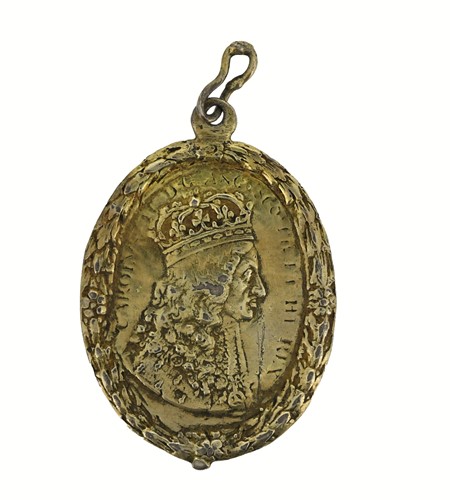 Lot 56 - Charles II Coronation 1661, rare silver gilt...