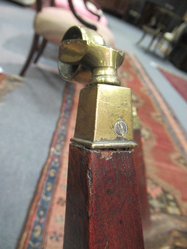 Lot 284 - A George III mahogany brass bound cellarette