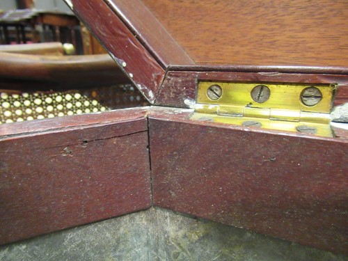 Lot 284 - A George III mahogany brass bound cellarette