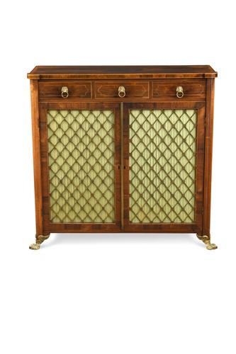 Lot 255 - A Regency rosewood side cabinet
