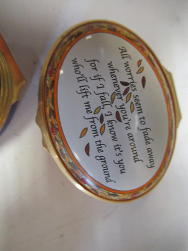 Lot 31 - Four Halcyon Days enamel boxes, 2 others,...